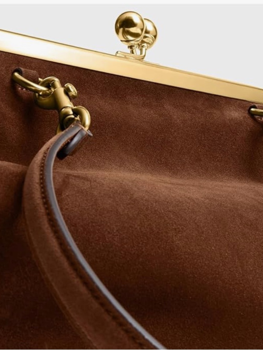 Coach Kisslock Frame Bag in Warm Brown - Picture 5 of 5